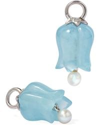 Annoushka - And Aquamarine Tulip Drop Earrings - Lyst