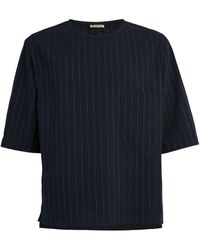 Barena - Linen-cotton Pinstripe T-shirt - Lyst