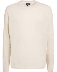 Emporio Armani - Cotton-Blend Long-Sleeve T-Shirt - Lyst