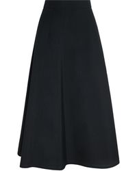Thom Browne - Wool-Blend A-Line Midi Skirt - Lyst