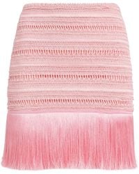 PATBO - Fringed Mini Skirt - Lyst