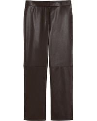 Max Mara - Faux Leather Flared Trousers - Lyst