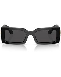 Dolce & Gabbana - Acetate Rectangle Sunglasses - Lyst