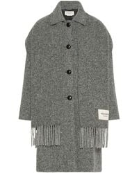 Weekend by Maxmara - Virgin Wool-Blend Scarf-Detail Coat - Lyst