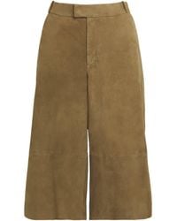 Arma - Lamb Suede Tailored Shorts - Lyst