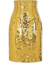 Dolce & Gabbana - Sequinned Mini Skirt - Lyst