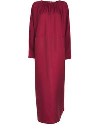 Asceno - Silk Rhodes Midi Dress - Lyst