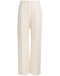 Cult Gaia - Cotton-Blend Fringed Ary Trousers - Lyst