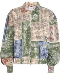 Rhude - Linen-Cotton Bandana Print Jacket - Lyst