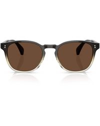 Oliver Peoples - Finley Esq. Round Sunglasses - Lyst