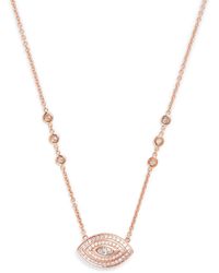 Jacquie Aiche - And Diamond Evil Eye Necklace - Lyst