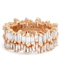 Suzanne Kalan - And Diamond Double Stack Eternity Ring - Lyst