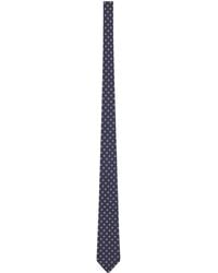 Saint Laurent - Silk Circle Motif Tie - Lyst