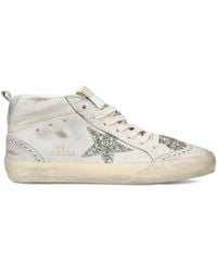Golden Goose - Leather Mid Star Sneakers - Lyst