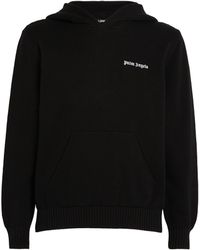 Palm Angels - Knitted Logo Hoodie - Lyst