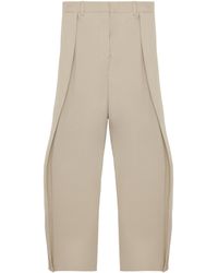 Loewe - Cotton-Silk Layered Trousers - Lyst