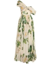 Giambattista Valli - Silk Floral One-shoulder Gown - Lyst