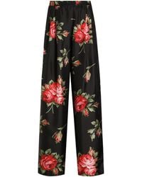 Dolce & Gabbana - Wide Trousers - Lyst