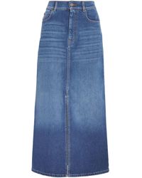 Weekend by Maxmara - Denim Maxi Skirt - Lyst