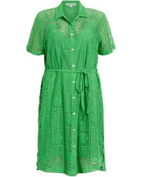 AllSaints - Crochet Athea Mini Dress - Lyst