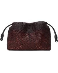 Loewe - Medium Woven Leather Flamenco Clutch Bag - Lyst