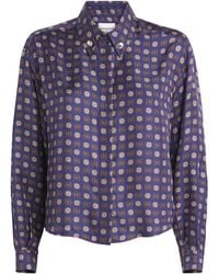 Claudie Pierlot - Silk Printed Shirt - Lyst