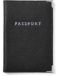 Aspinal of London - Leather Passport Cover - Lyst