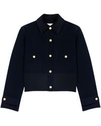 Maje - Wool-Blend Cropped Jacket - Lyst