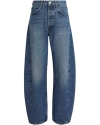 Agolde - Luna Pierced Tapered Jeans - Lyst