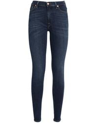 7 For All Mankind - Slim Illusion High-waist Skinny Jeans - Lyst