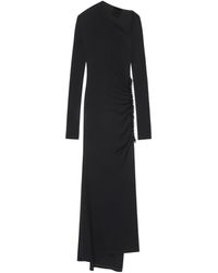 Givenchy - Draped Asymmetric Maxi Dress - Lyst