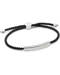 Monica Vinader - Sterling Woven Friendship Bracelet - Lyst