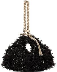 Jimmy Choo - Callie Petal-Embroidered Satin Clutch Bag - Lyst
