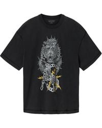 AllSaints - Cotton Iron Tiger T-Shirt - Lyst