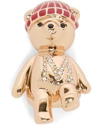 Max Mara - Diamanté Teddy Bear Brooch - Lyst