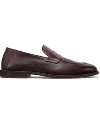 Brunello Cucinelli - Leather Penny Loafers - Lyst