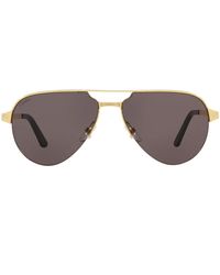 Cartier - Metal 06L001652 Sunglasses - Lyst
