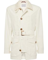 Brunello Cucinelli - Water-Resistant Belted Parka Jacket - Lyst