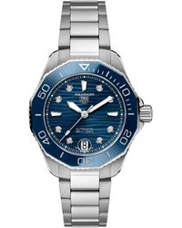 Tag Heuer - Stainless Steel And Diamond Aquaracer Watch 36mm - Lyst