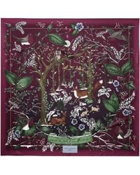 Aspinal of London - Silk Woodland Scarf - Lyst