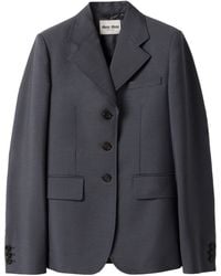 Miu Miu - Mohair-Blend Single-Breasted Blazer - Lyst