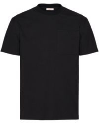 Valentino Garavani - Cotton V-pocket T-shirt - Lyst