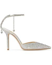 Jimmy Choo - Saeda 100 Crystal Embellished Pumps - Lyst
