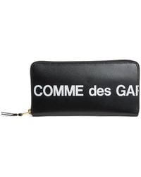 Comme des Garçons - Leather Logo Print Wallet - Lyst