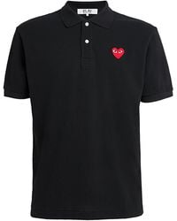 COMME DES GARÇONS PLAY - Heart Logo Polo Shirt - Lyst