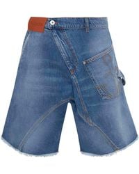 JW Anderson - Denim Twisted Workwear Shorts - Lyst
