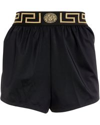 Versace - Greca-waistband Swim Shorts - Lyst