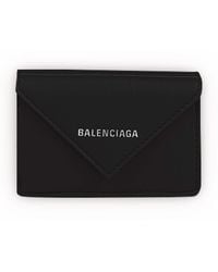Balenciaga - Mini Leather Papier Wallet - Lyst