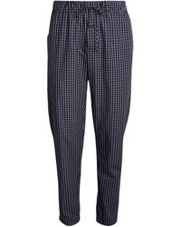 gris/bleu marine HANRO Night & Day Jersey Top & Pantalon homme pyjama ensemble cadeau