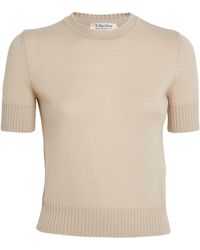 Max Mara - Virgin Wool Sweater Top - Lyst